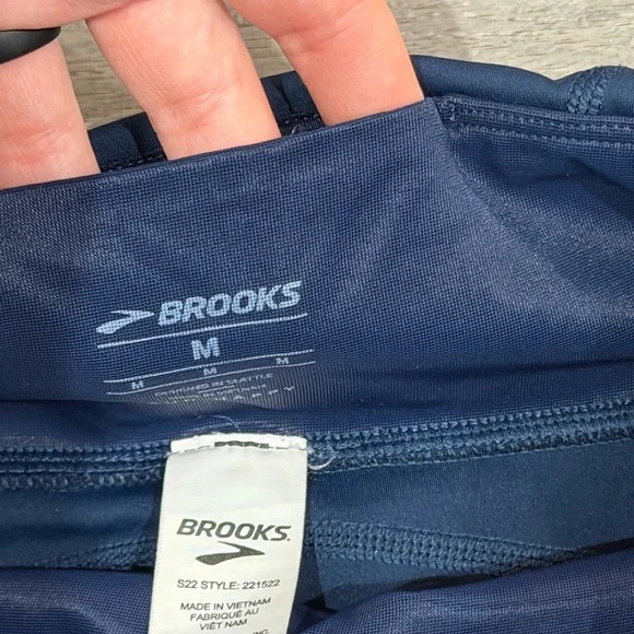 Brooks Spark Capri Navy Blue Women’s Medium - Picture 6 of 11